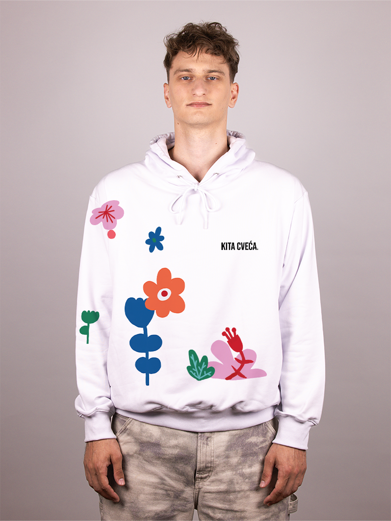 Kita cveća - Muški duks sa kapuljačom