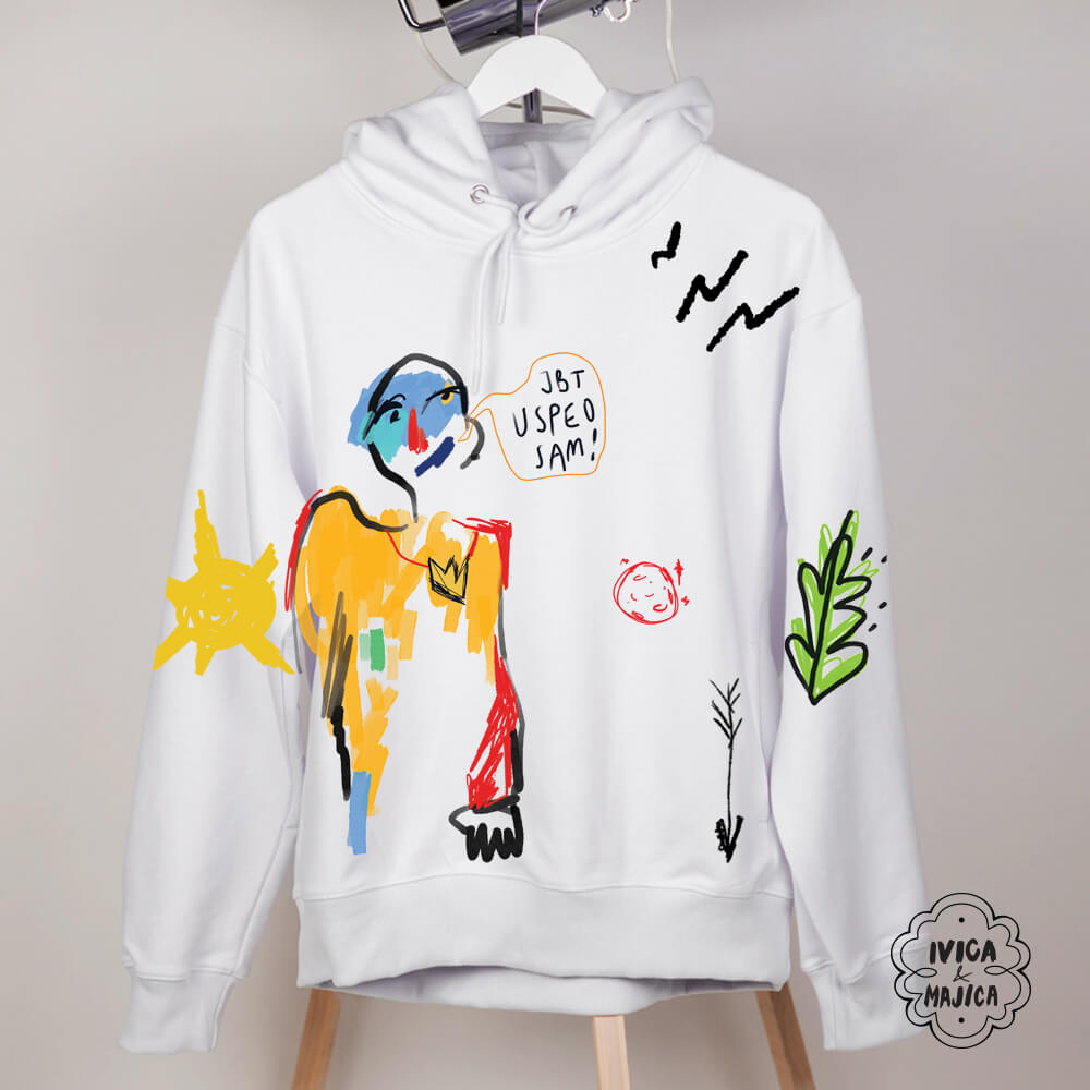 Jbt uspeo sam – Muški duks sa kapuljačom