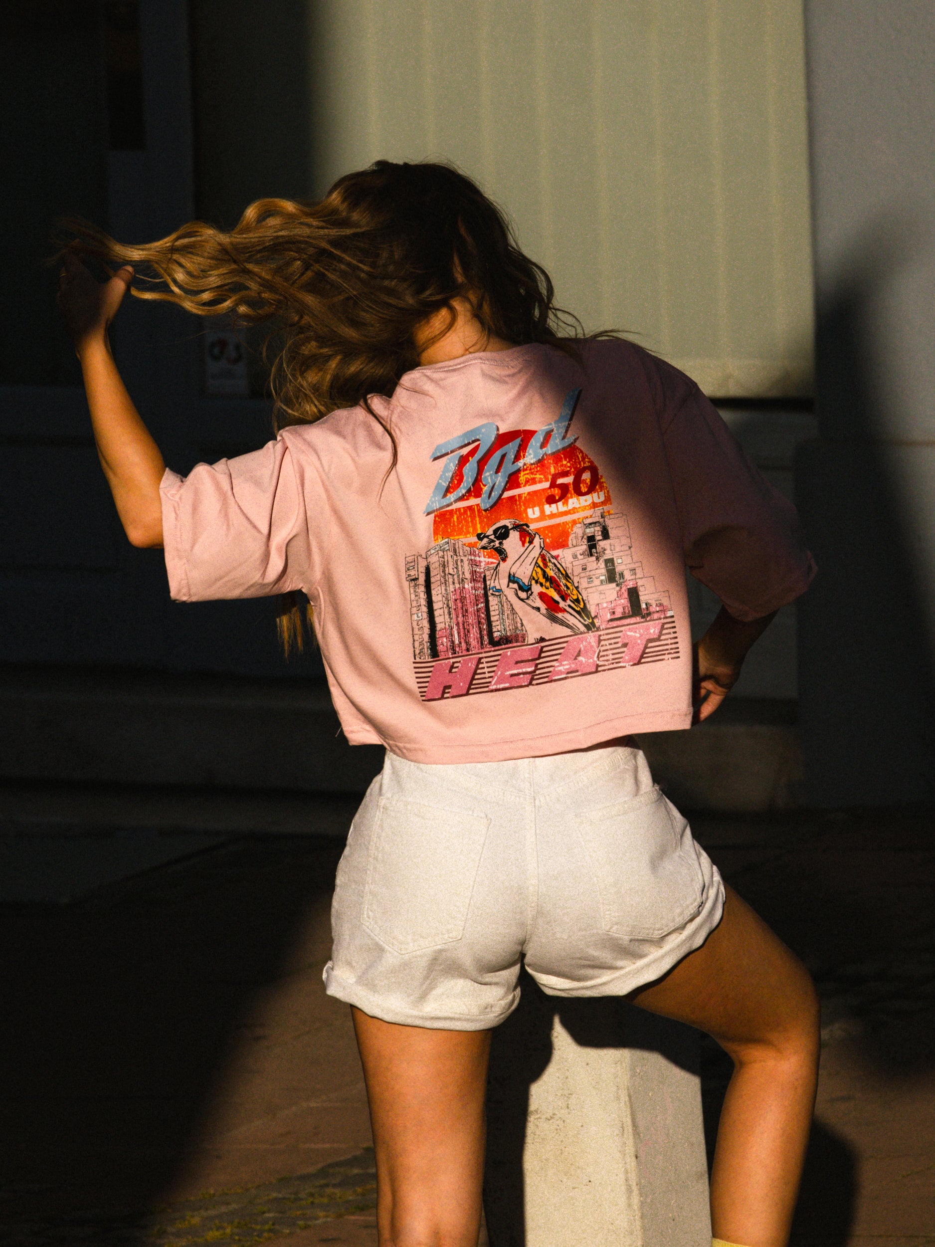 Pink crop-top BGD Heat | Summer Specials