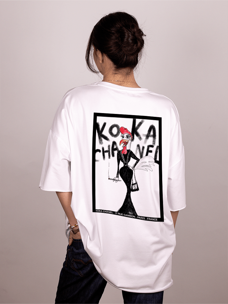 Koka Chanel | Ženska oversize majica | Classic Kolekcija