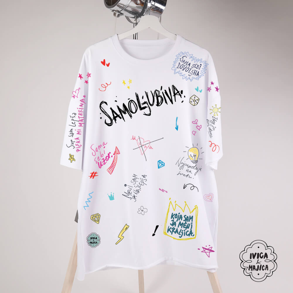 Samoljubiva | Ženska oversize majica | Classic Kolekcija