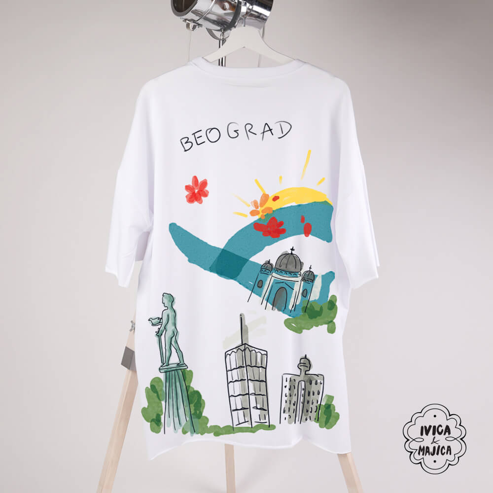 Beograd – Ženska oversize majica