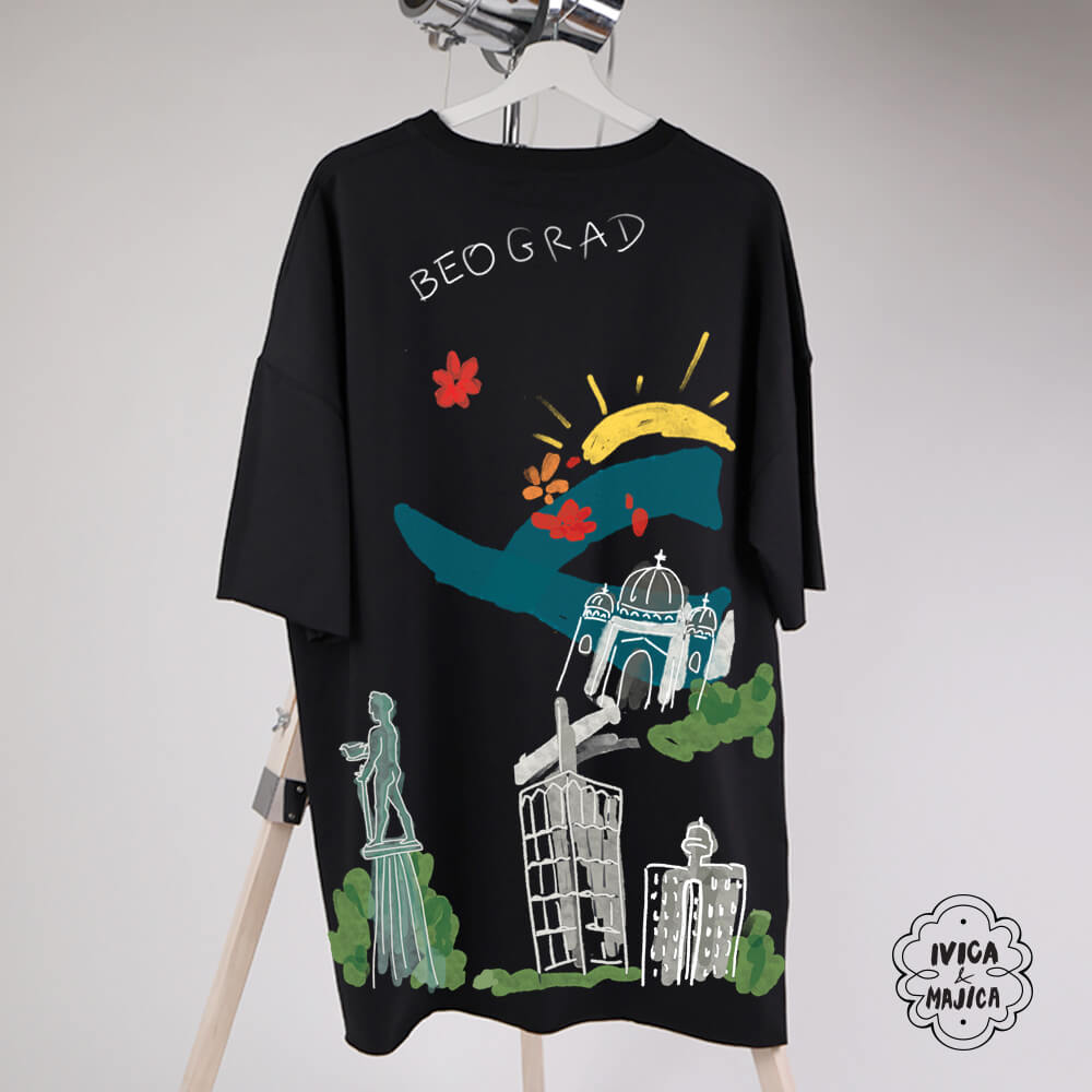 Beograd – Ženska oversize majica