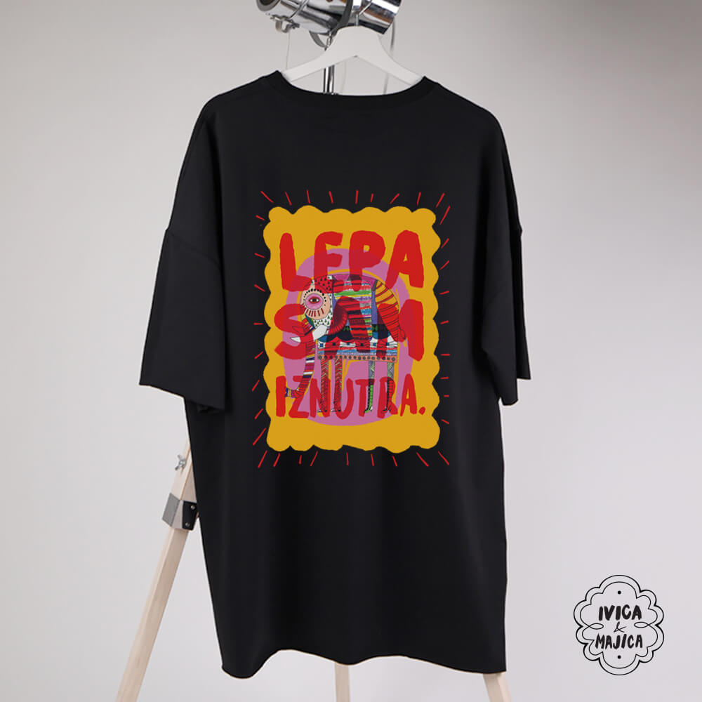 Lepa sam iznutra – Ženska oversize majica