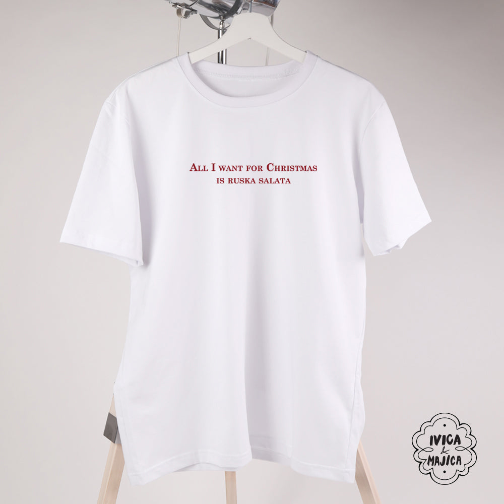 All I want for Christmas is ruska salata - Muška majica